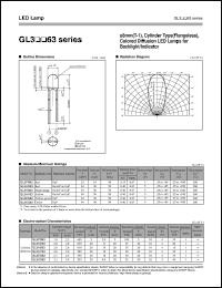 GL3HD63 datasheet: LED lamp GL3HD63