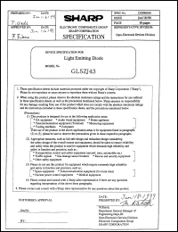 GL5ZJ43 datasheet: Light emitting diode GL5ZJ43