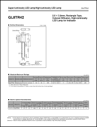 GL8TR42 datasheet: Super-luminosity LED lamp/High-luminosity LED lamp GL8TR42