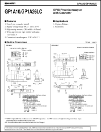 GP1A10 datasheet: OPIC photointerrupter with connector GP1A10