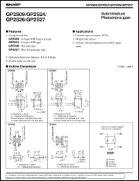 GP2S24 datasheet: Subminiature photointerrupter GP2S24