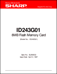 ID242G01 datasheet: 8MB flash memory card ID242G01