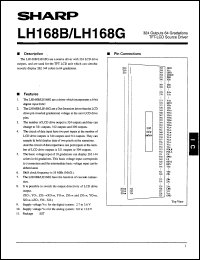LH168B datasheet: 324 outputs 64 gradations TFT-LCD source driver LH168B