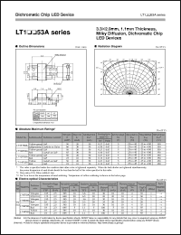 LT1EP53A datasheet: Dichromatic chip LED device LT1EP53A