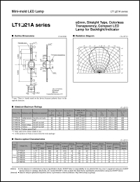 LT1S21A datasheet: Mini-mold LED lamp LT1S21A
