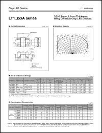 LT1E53A datasheet: Chip LED device LT1E53A