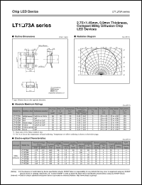 LT1T73A datasheet: Chip LED device LT1T73A