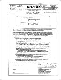 LT1ED90A datasheet: Light emitting diode LT1ED90A