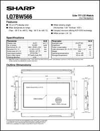 LQ7BW566 datasheet: Color STN-LCD module LQ7BW566