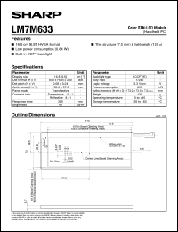 LM7M633 datasheet: Color STN-LCD module LM7M633