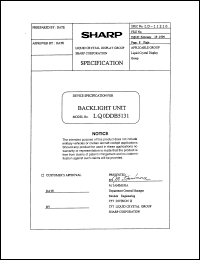 LQ0DDB5131 datasheet: Backlight unit LQ0DDB5131