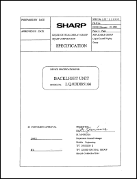 LQ0DDB5166 datasheet: Backlight unit LQ0DDB5166