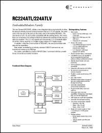 RC224ATLV datasheet: Embedded modem family RC224ATLV