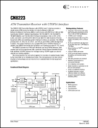BT8222EPFE datasheet: ATM transmitter/receiver with UTOPIA interface BT8222EPFE