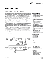 BT8110EPJB datasheet: High-capacity ADPCM processor BT8110EPJB