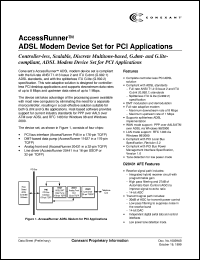 AR 20431 datasheet: ADSL modem device set for PCI application AR 20431