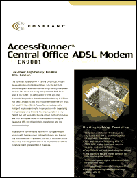 CN9001 datasheet: Central office ADSL modem CN9001