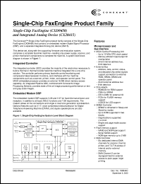 CXD9450 datasheet: Single-chip fax engine product family CXD9450