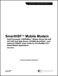 CX11250 datasheet: Smart HSF mobile modem CX11250