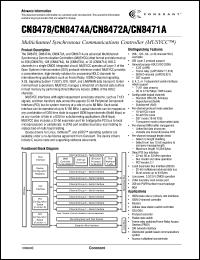 CN8478EPF datasheet: Multichannel synchronous communications controller CN8478EPF