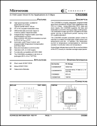 CX02066B24 datasheet: Microcosm CX02066B24