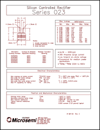 0230500L datasheet: Silicon Controlled Rectifier 0230500L