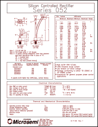 05203GOA datasheet: Silicon Controlled Rectifier 05203GOA