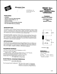 1N6283 datasheet: Transient Voltage Suppressor 1N6283