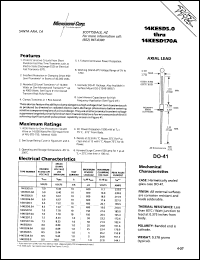 14KESD13A datasheet: Transient Voltage Suppressor 14KESD13A