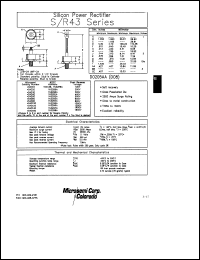 S43100 datasheet: Standard Rectifier (trr more than 500ns) S43100