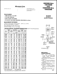 1N3307B datasheet: Zener Voltage Regulator Diode 1N3307B