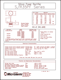 1N3491 datasheet: Standard Rectifier (trr more than 500ns) 1N3491
