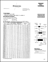 1N4057 datasheet: 0TC Reference Voltage Zener 1N4057