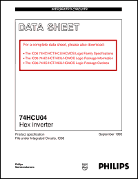 74HCU04DB datasheet: Hex inverter 74HCU04DB