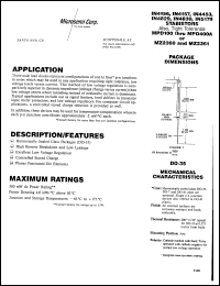 MPD100 datasheet: Stabistor Diode MPD100