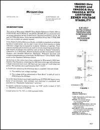 1N4891 datasheet: 0TC Reference Voltage Zener 1N4891