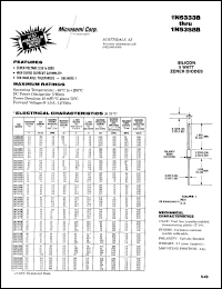 1N5343B datasheet: Zener Voltage Regulator Diode 1N5343B