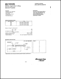 1N5550 datasheet: Standard Rectifier (trr more than 500ns) 1N5550