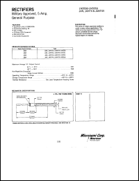 1N5551 datasheet: Standard Rectifier (trr more than 500ns) 1N5551