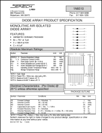 1N6510 datasheet: Diode Array 1N6510