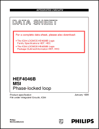 HEF4046BPB datasheet: Phase-locked loop HEF4046BPB