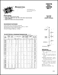 1N961A datasheet: Zener Voltage Regulator Diode 1N961A