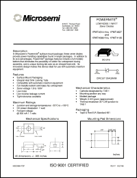 1PMT4106 datasheet: Zener Voltage Regulator Diode 1PMT4106