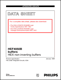 HEF4050BP datasheet: HEX non-inverting buffers HEF4050BP
