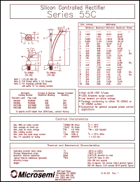 55C80B datasheet: Silicon Controlled Rectifier 55C80B