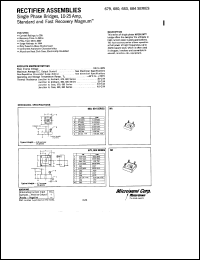 679-1 datasheet: Single Phase Bridge 679-1