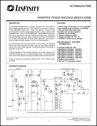 SG7805AK/DESC datasheet: Positive Fixed Linear Voltage Regulators SG7805AK/DESC