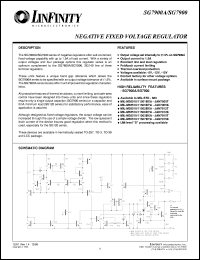 SG7905.2IG/883B datasheet: Negative Fixed Linear Voltage Regulators SG7905.2IG/883B