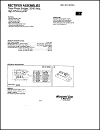 800-2 datasheet: 3 Phase Bridge 800-2