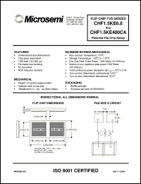 CHF1.5KE10A datasheet: Transient Voltage Suppressor CHF1.5KE10A